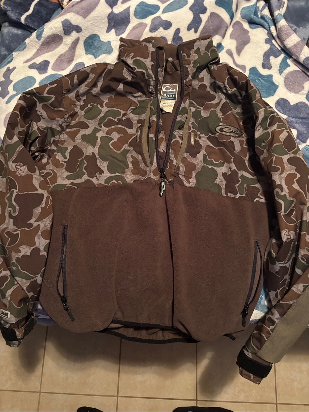 Drake Brown and Green Camo Men's Jacket